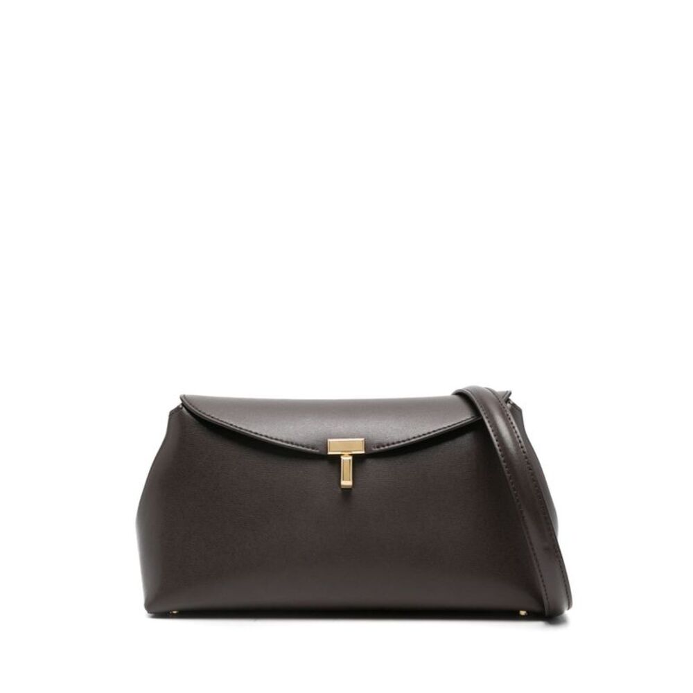 Toteme Women T-Lock Leather Clutch - Picture 1 of 4